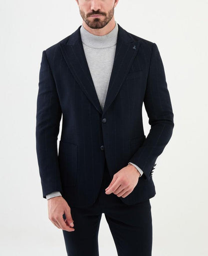 Navy Tailored Fit WMS Blazer