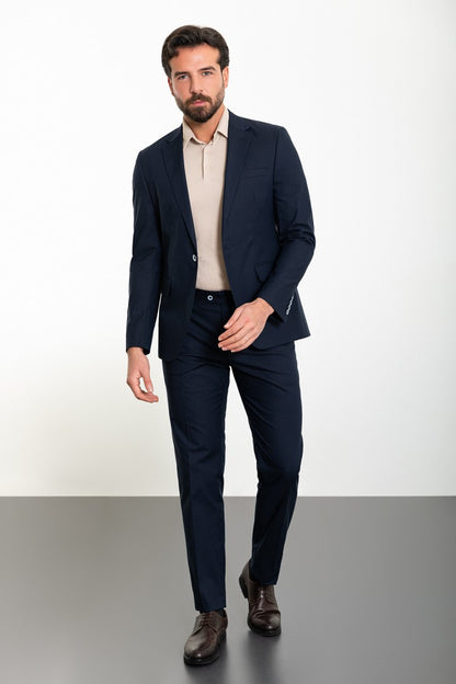 Navy Tailored Fit WMS Suit