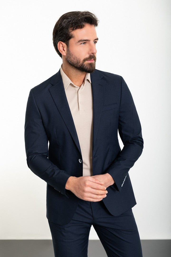 Navy Tailored Fit WMS Suit