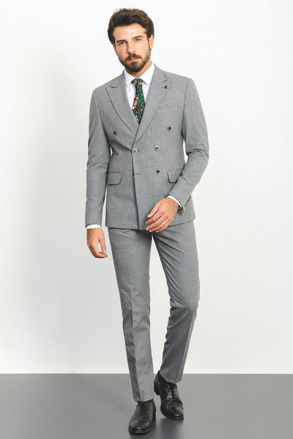 Grey Tailored Fit WMS Suit