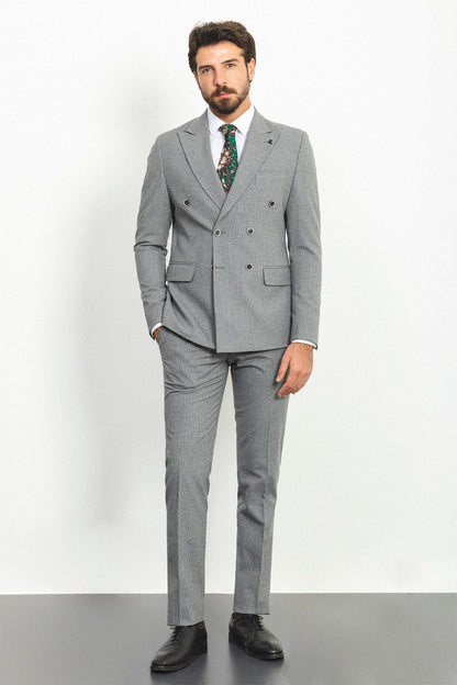 Grey Tailored Fit WMS Suit