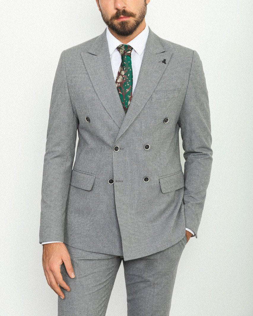 Grey Tailored Fit WMS Suit