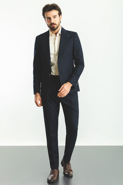 Navy Tailored Fit WMS Suit