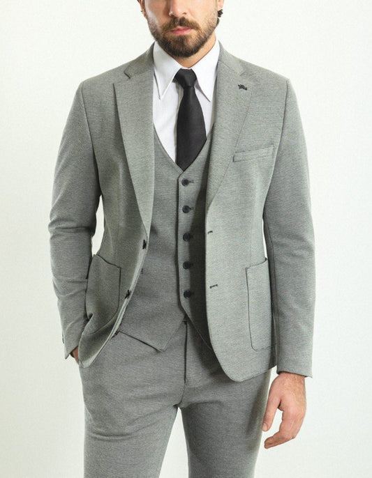 Grey Tailored Fit WMS Suit