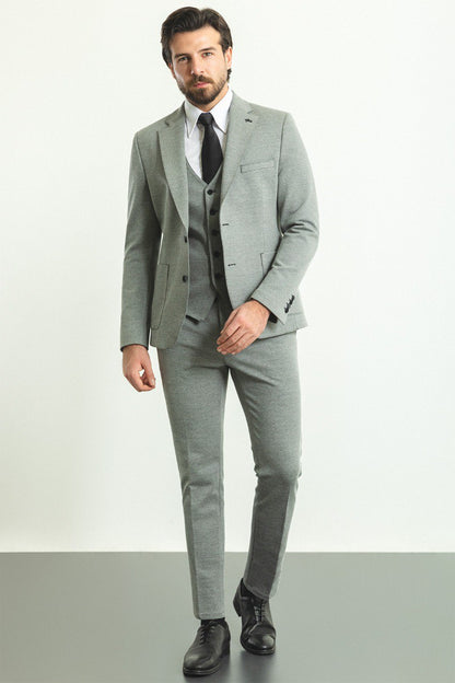 Grey Tailored Fit WMS Suit