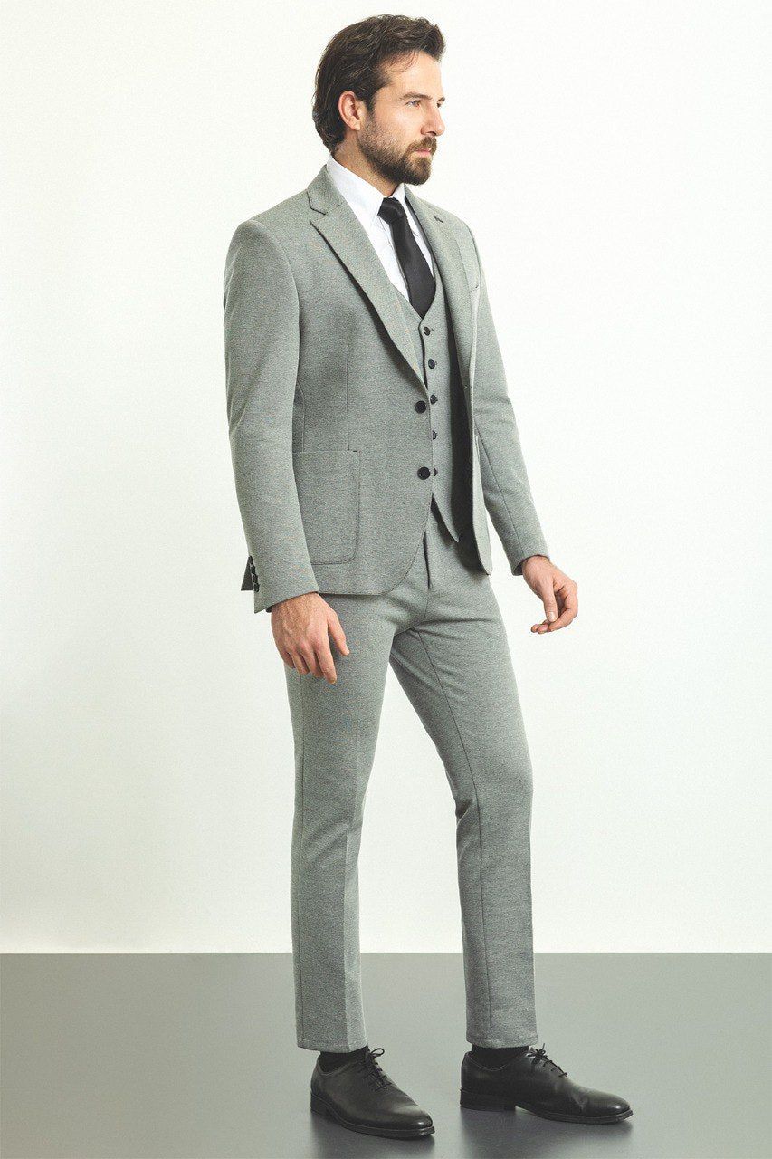 Grey Tailored Fit WMS Suit