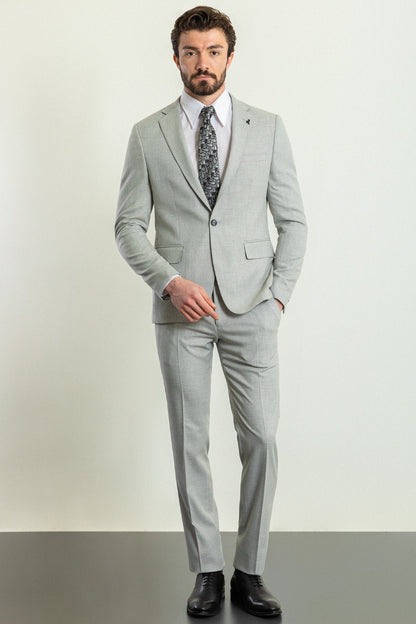 Grey Tailored Fit WMS Suit