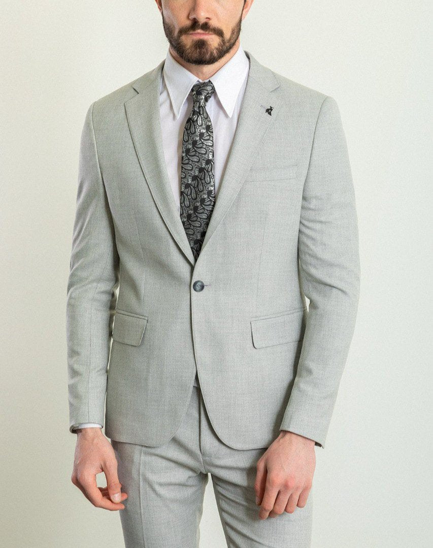 Grey Tailored Fit WMS Suit