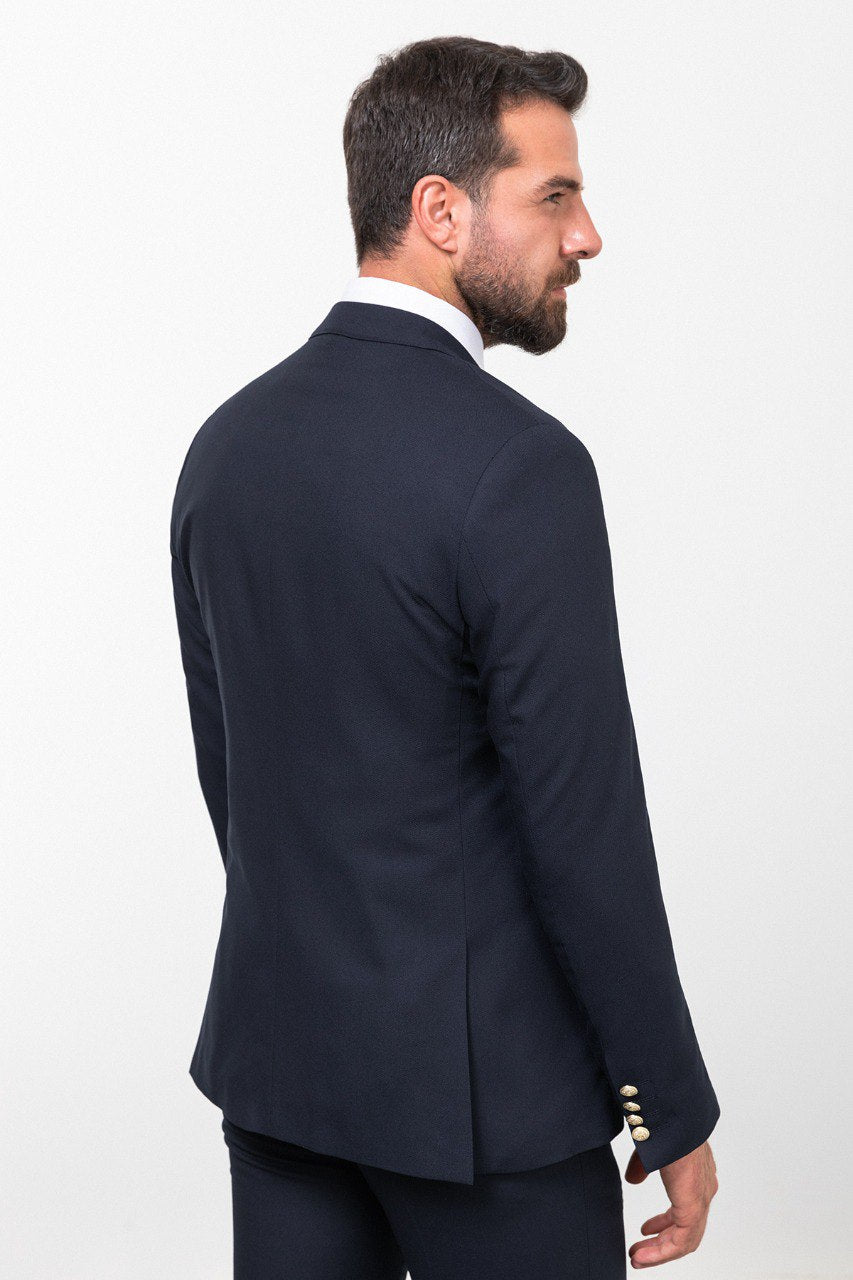 Navy Tailored Fit WMS Suit