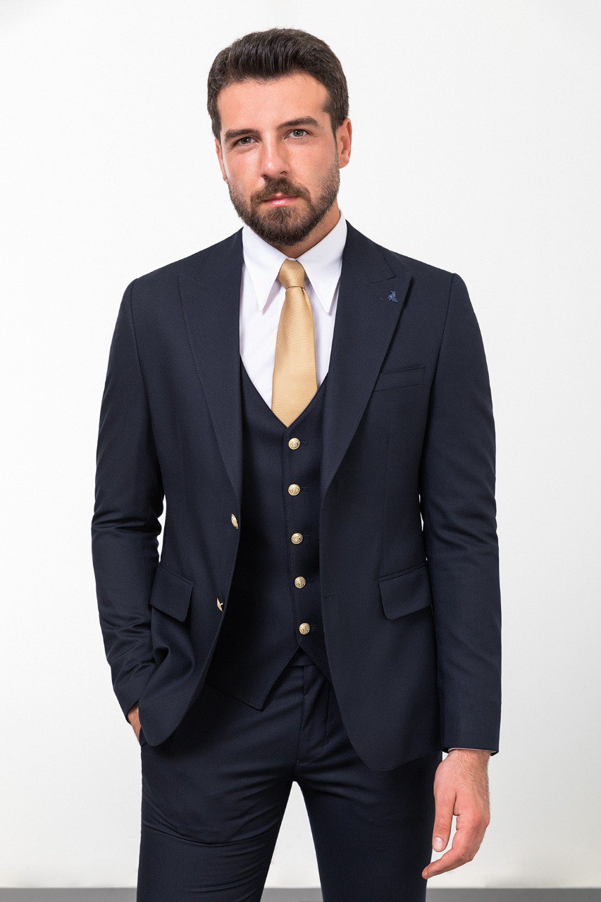 Navy Tailored Fit WMS Suit