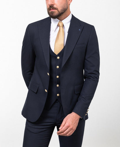 Navy Tailored Fit WMS Suit