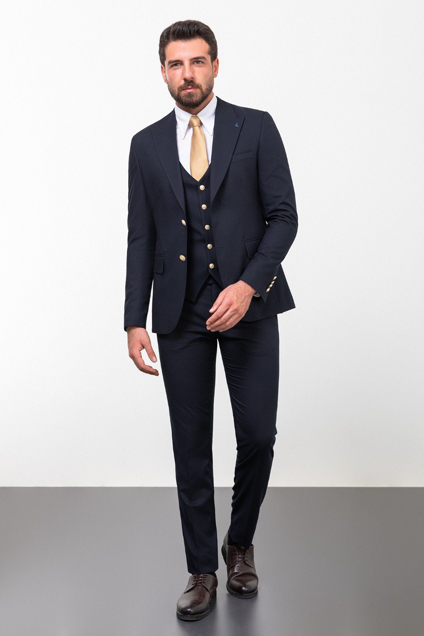 Navy Tailored Fit WMS Suit