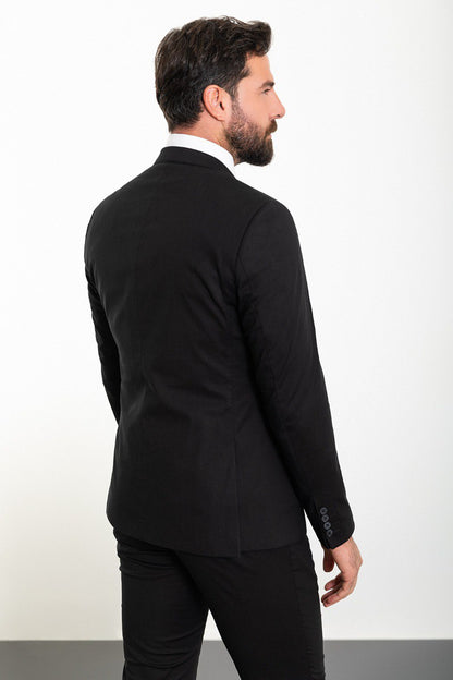 Black Tailored Fit WMS Suit