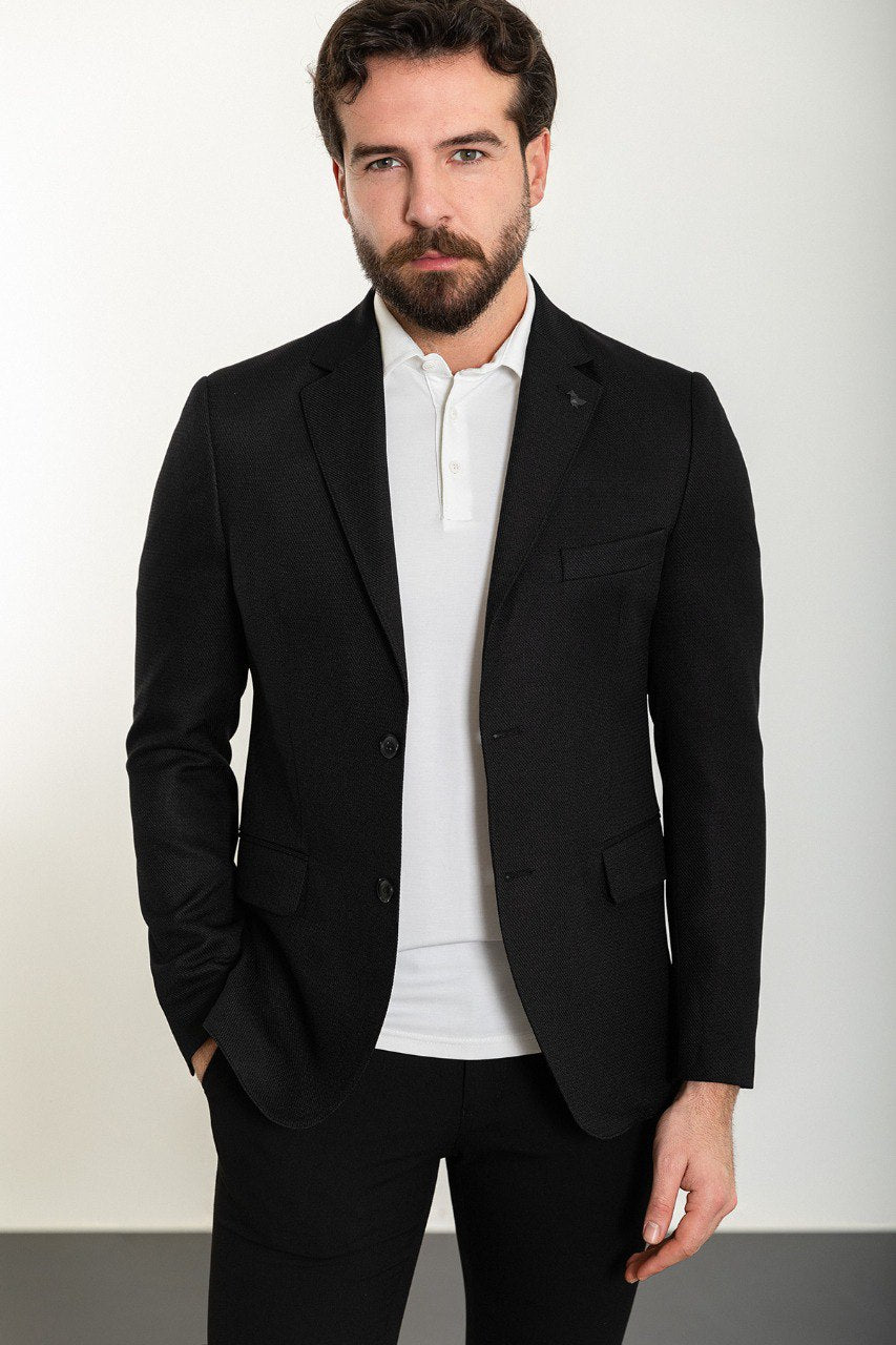 Black Tailored Fit WMS Blazer