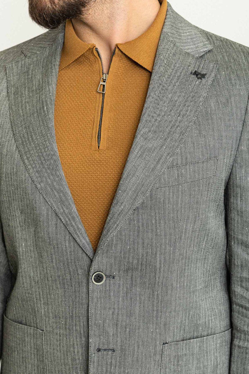 Grey Tailored Fit WMS Blazer