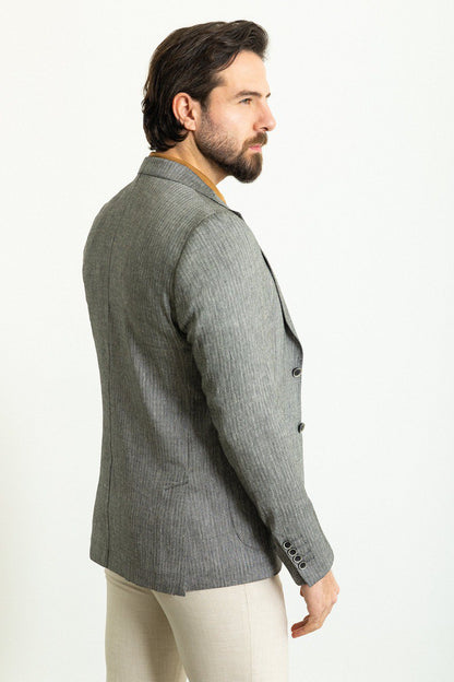 Grey Tailored Fit WMS Blazer