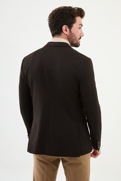 Dark Brown Tailored Fit WMS Blazer