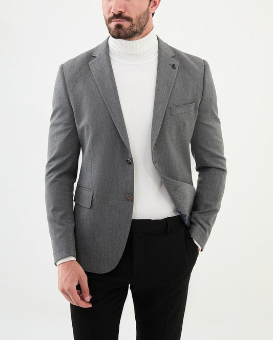 Grey Tailored Fit WMS Blazer