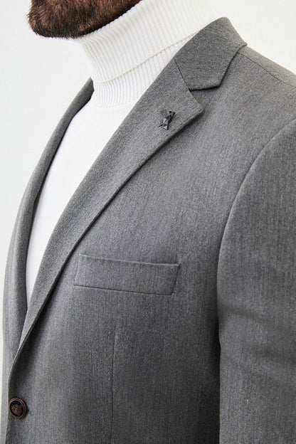 Grey Tailored Fit WMS Blazer