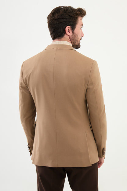 Mid Brown Tailored Fit WMS Blazer