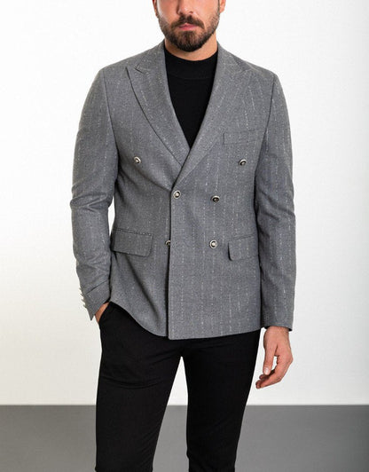 Grey Tailored Fit WMS Blazer