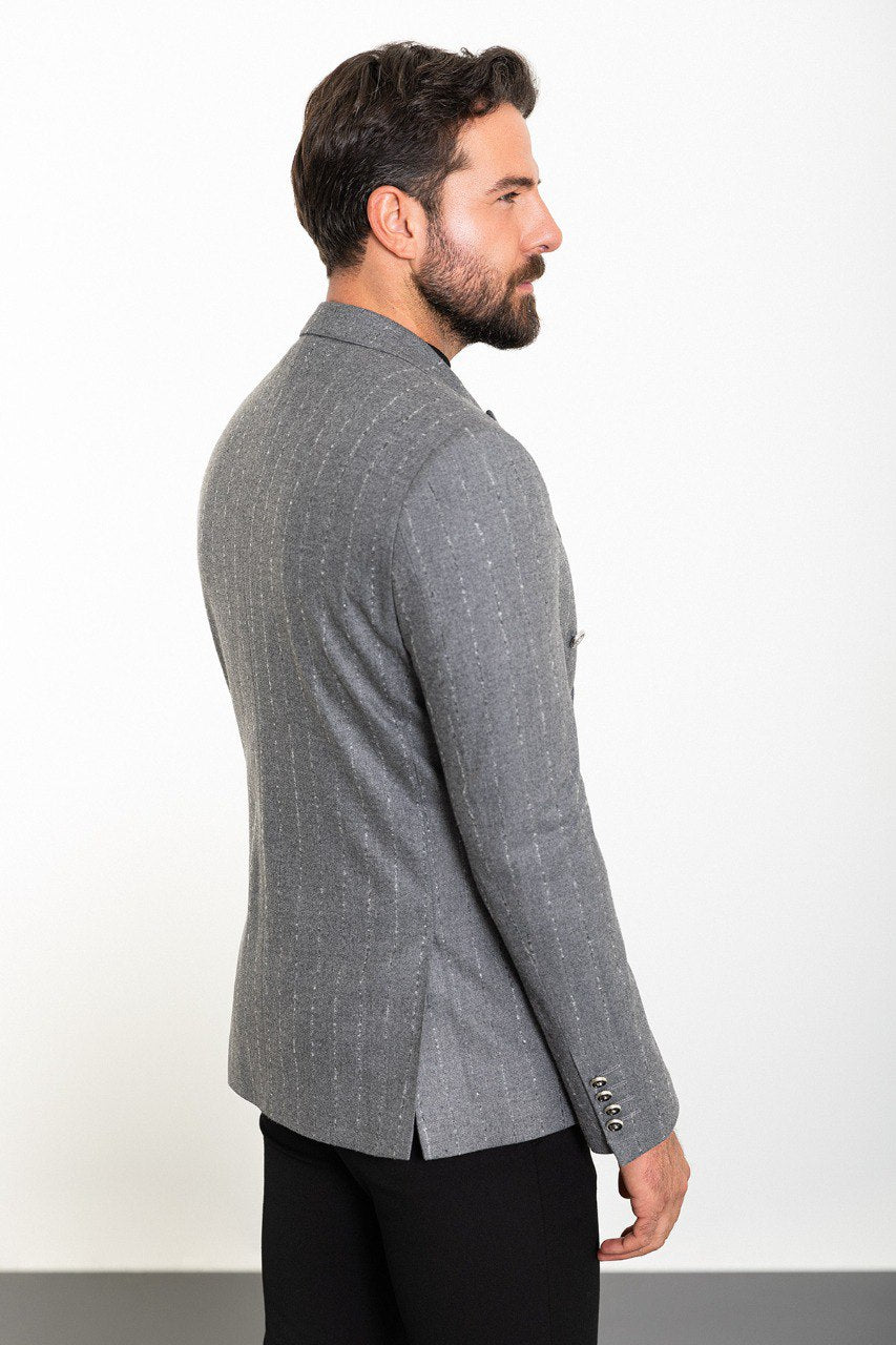 Grey Tailored Fit WMS Blazer