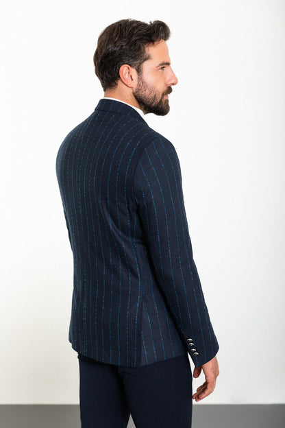 Navy Tailored Fit WMS Blazer