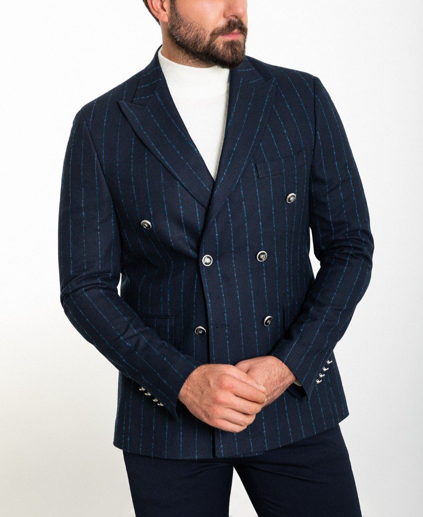 Navy Tailored Fit WMS Blazer