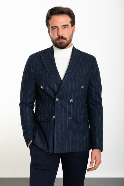 Navy Tailored Fit WMS Blazer