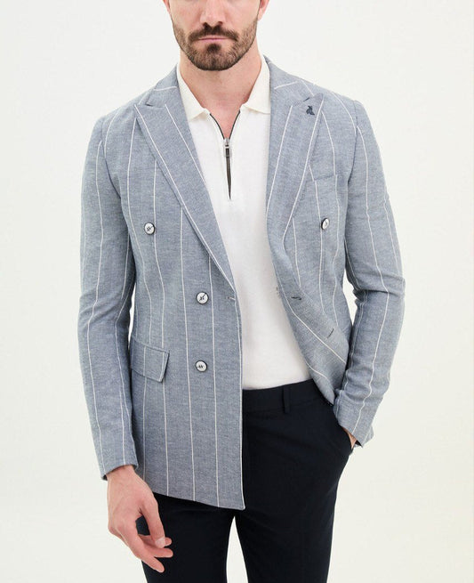 Ice Blue Tailored Fit WMS Blazer