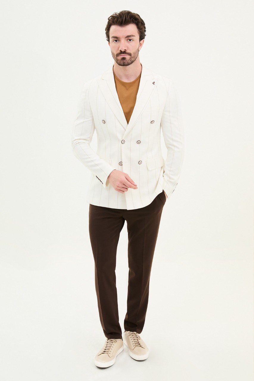 Ecru Tailored Fit WMS Blazer