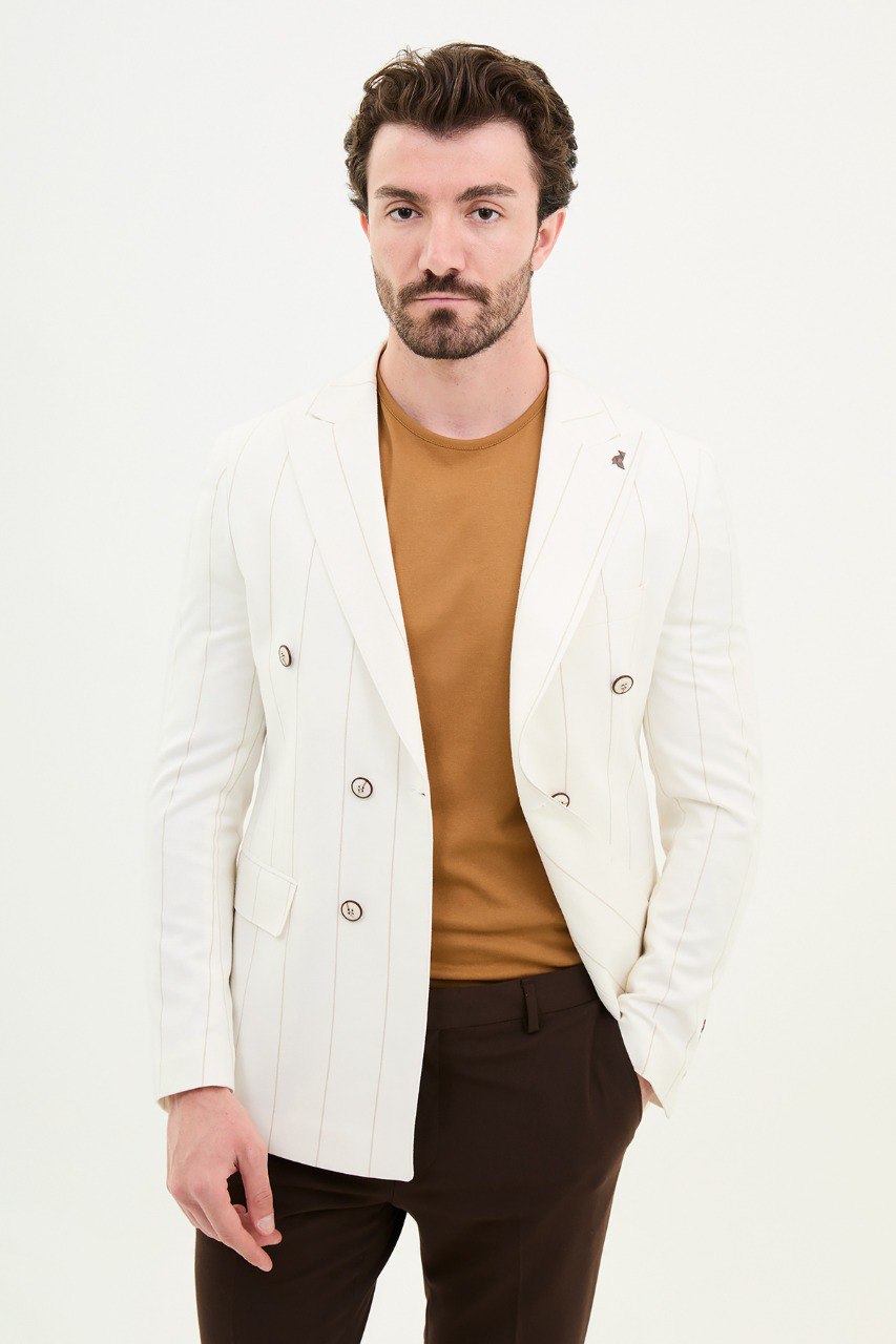 Ecru Tailored Fit WMS Blazer