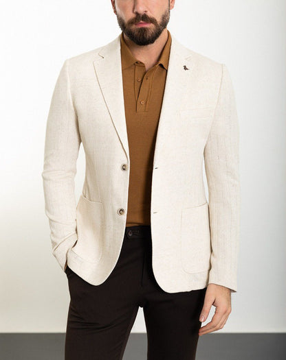 Ecru Tailored Fit WMS Blazer