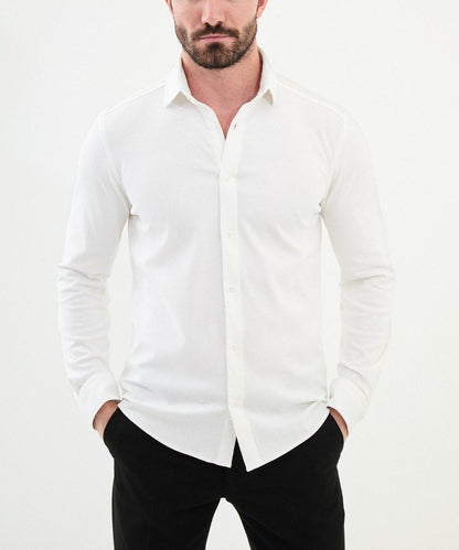 Ecru Tailored Fit Shirt