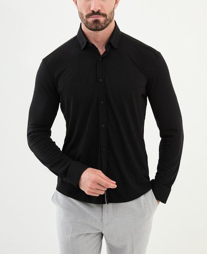 Black Tailored Fit Shirt