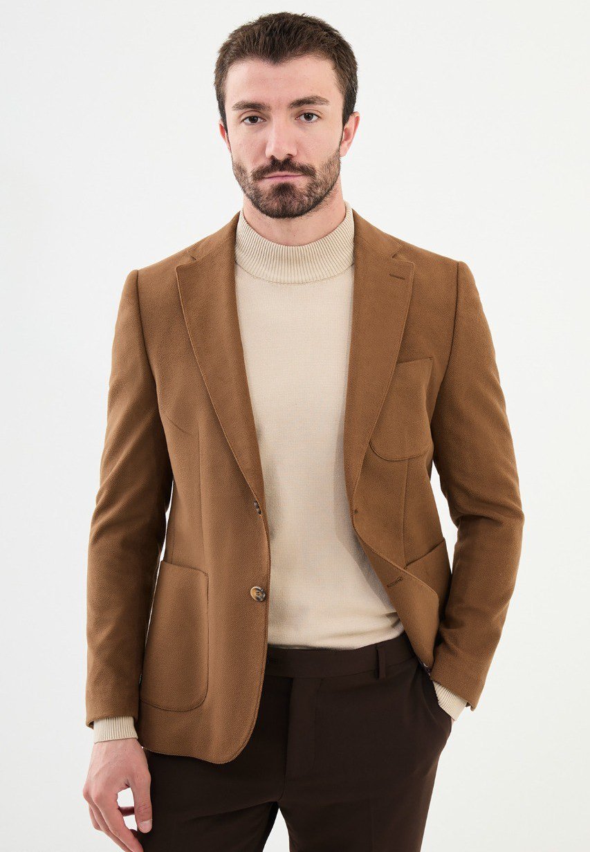 Camel Tailored Fit WMS Blazer