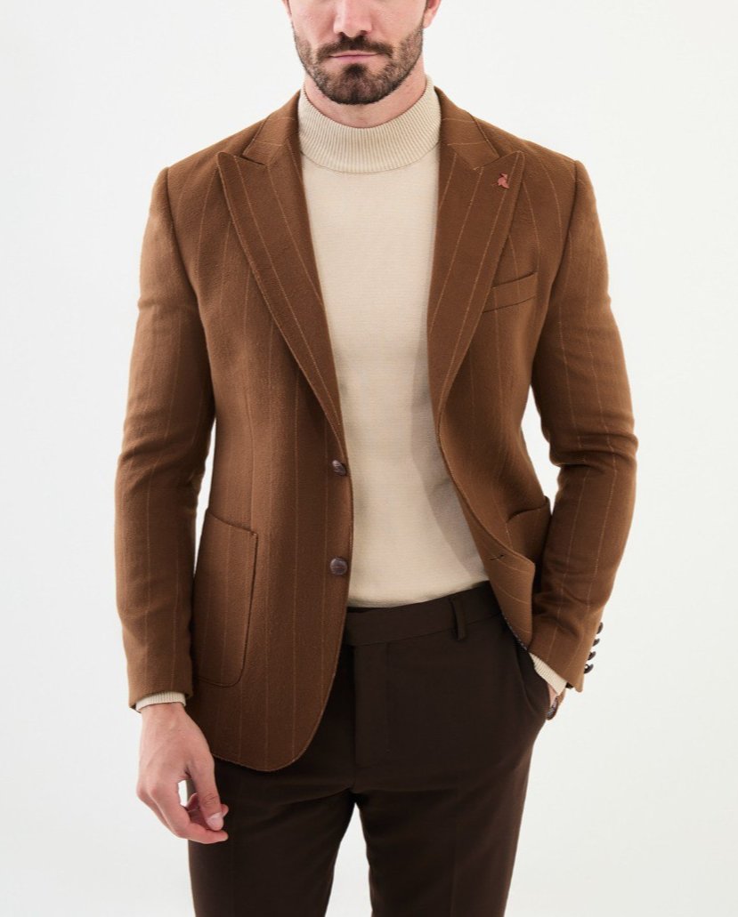 Camel Tailored Fit WMS Blazer