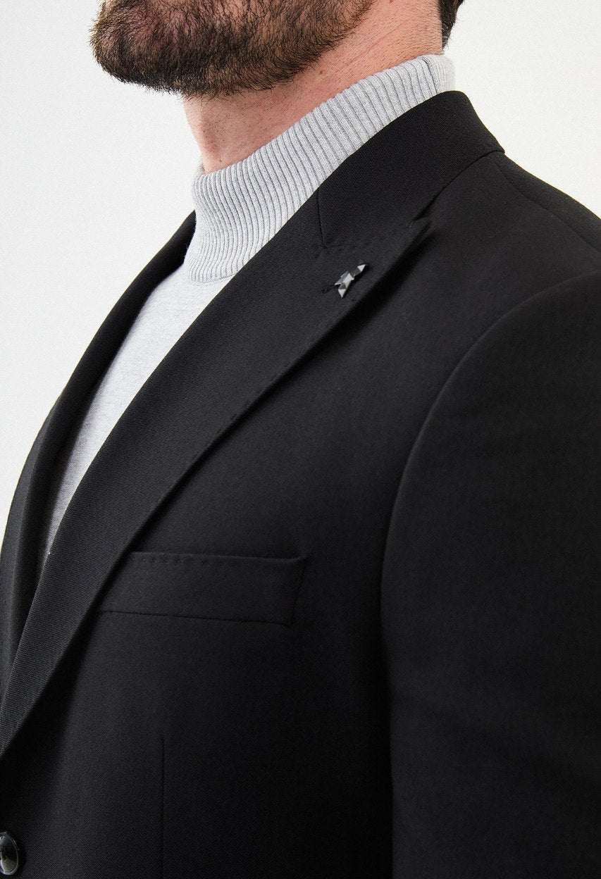 Black Tailored Fit WMS Blazer