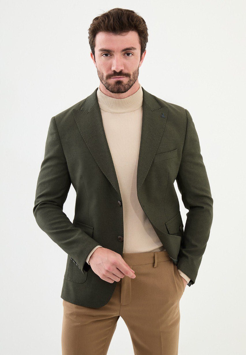 Green Tailored Fit WMS Blazer