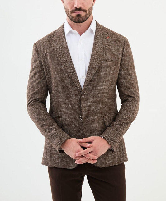 Brown Tailored Fit WMS Blazer