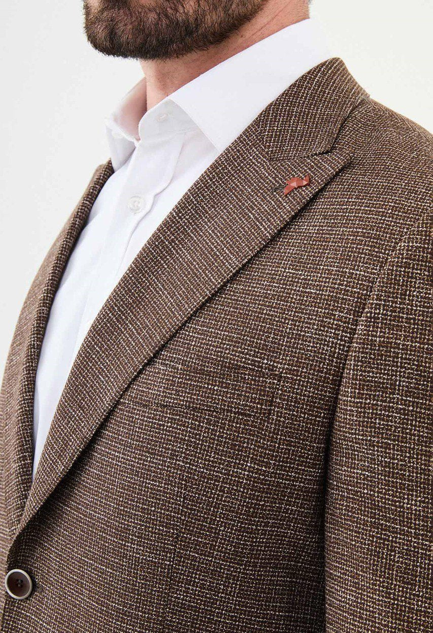 Brown Tailored Fit WMS Blazer