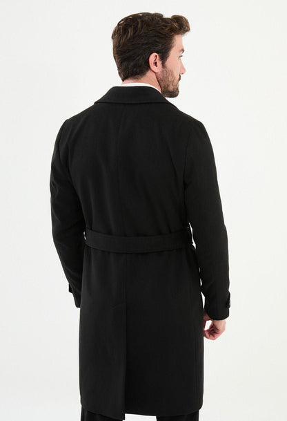 Black Belted Overcoat