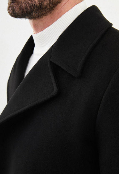 Black Belted Overcoat