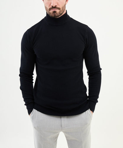 Navy Turtleneck