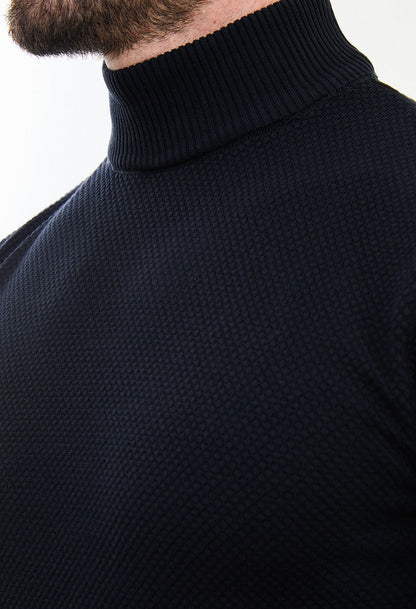 Navy Turtleneck