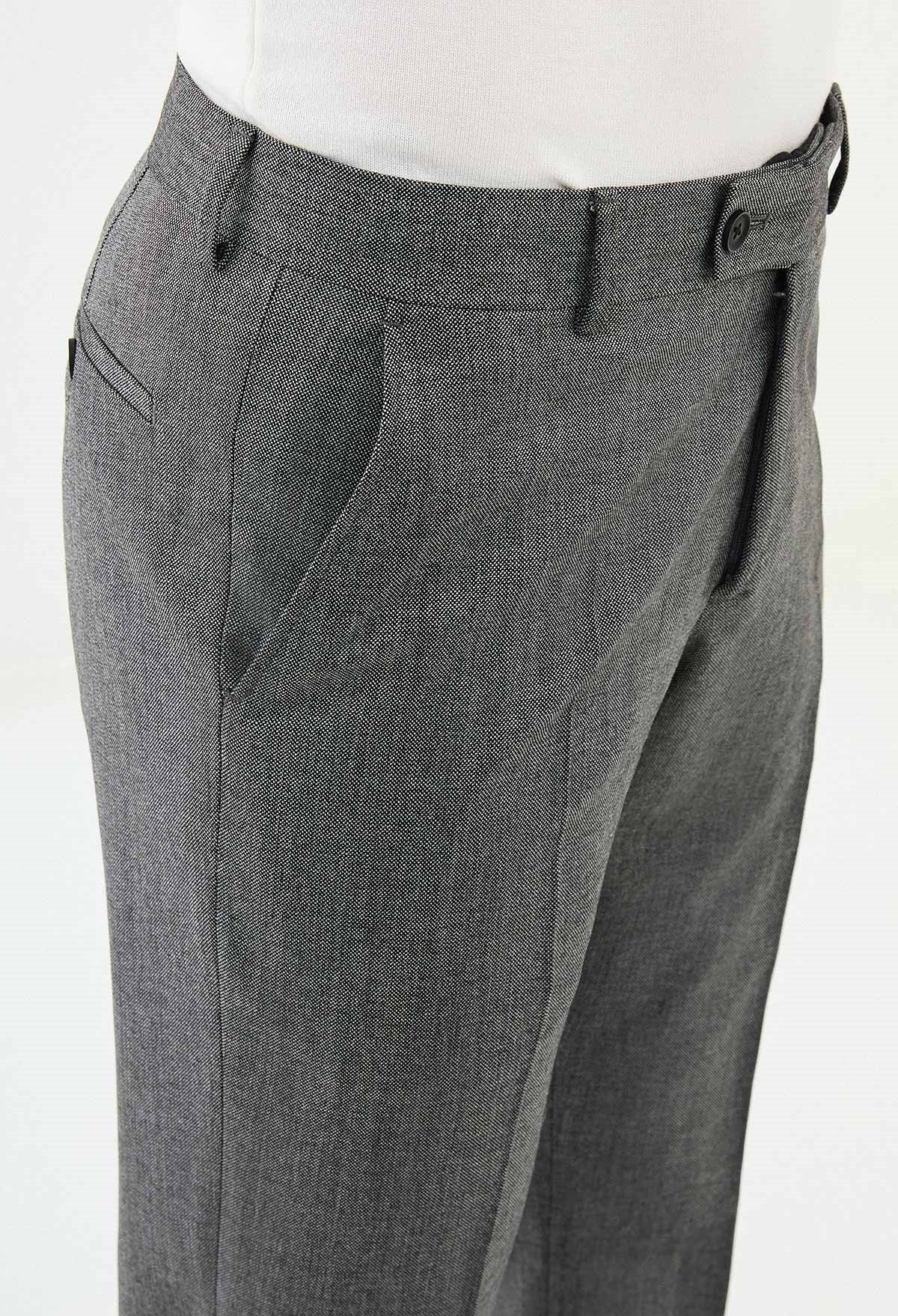 Gray Slim Leg Straight Pants