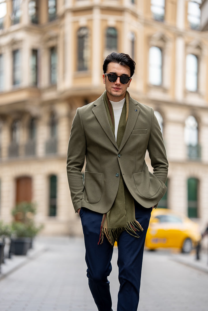 Khaki Tailored Fit WMS Blazer