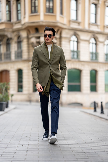 Khaki Tailored Fit WMS Blazer