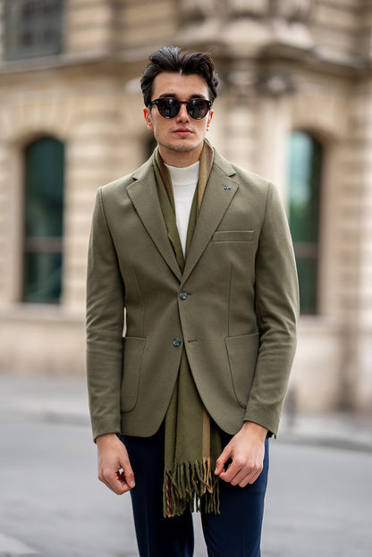 Khaki Tailored Fit WMS Blazer