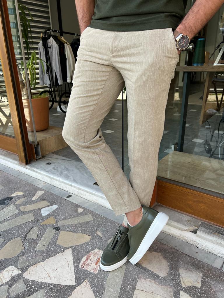 Tapered Fit Linen Pant | Woolworths.co.za
